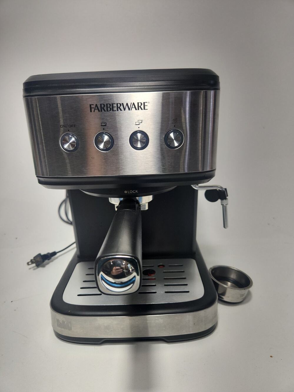 Farberware 20 Bar Espresso Machine Cappuccino Maker Milk Frother Stainless Steel